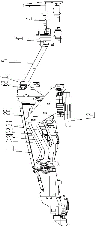 A skylight kinematic connection mechanism