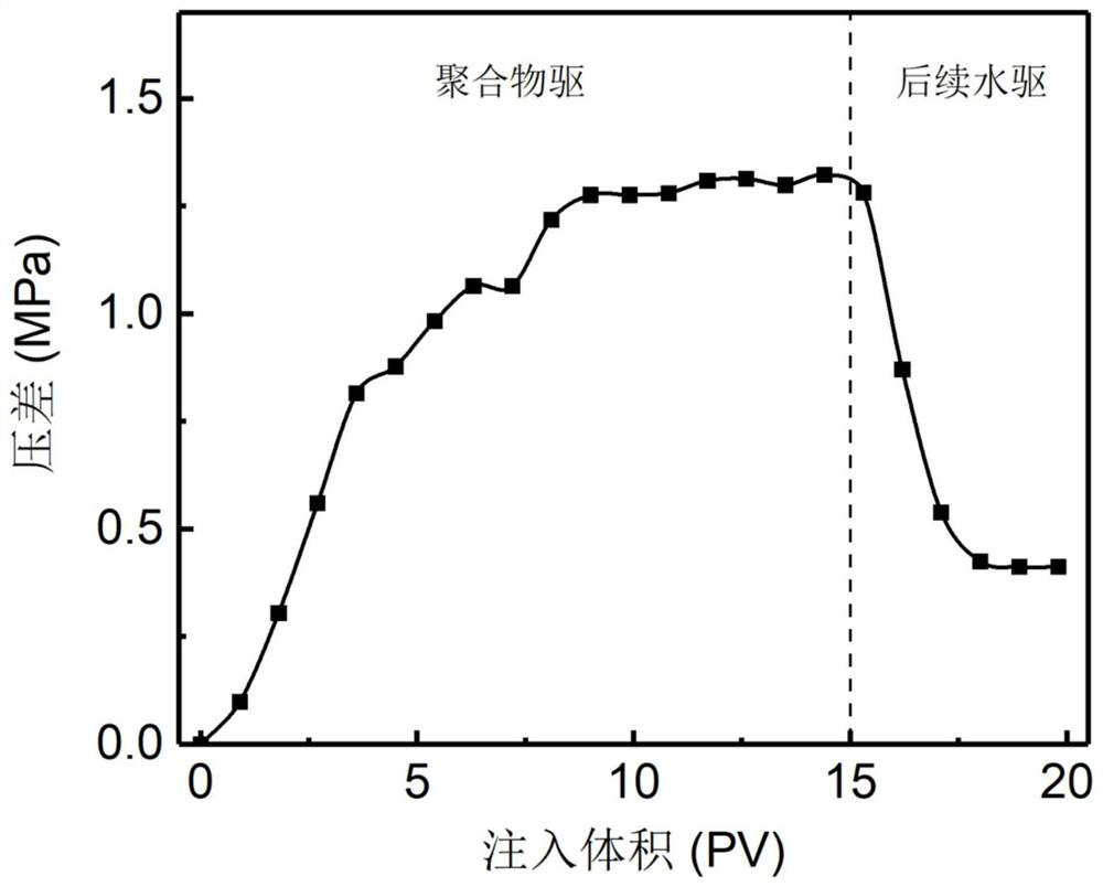 Oil displacement composition constructed by anionic amphiphilic polymer and its preparation method and application