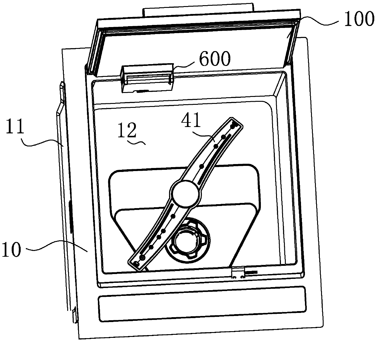 A large-capacity sink-type cleaning device