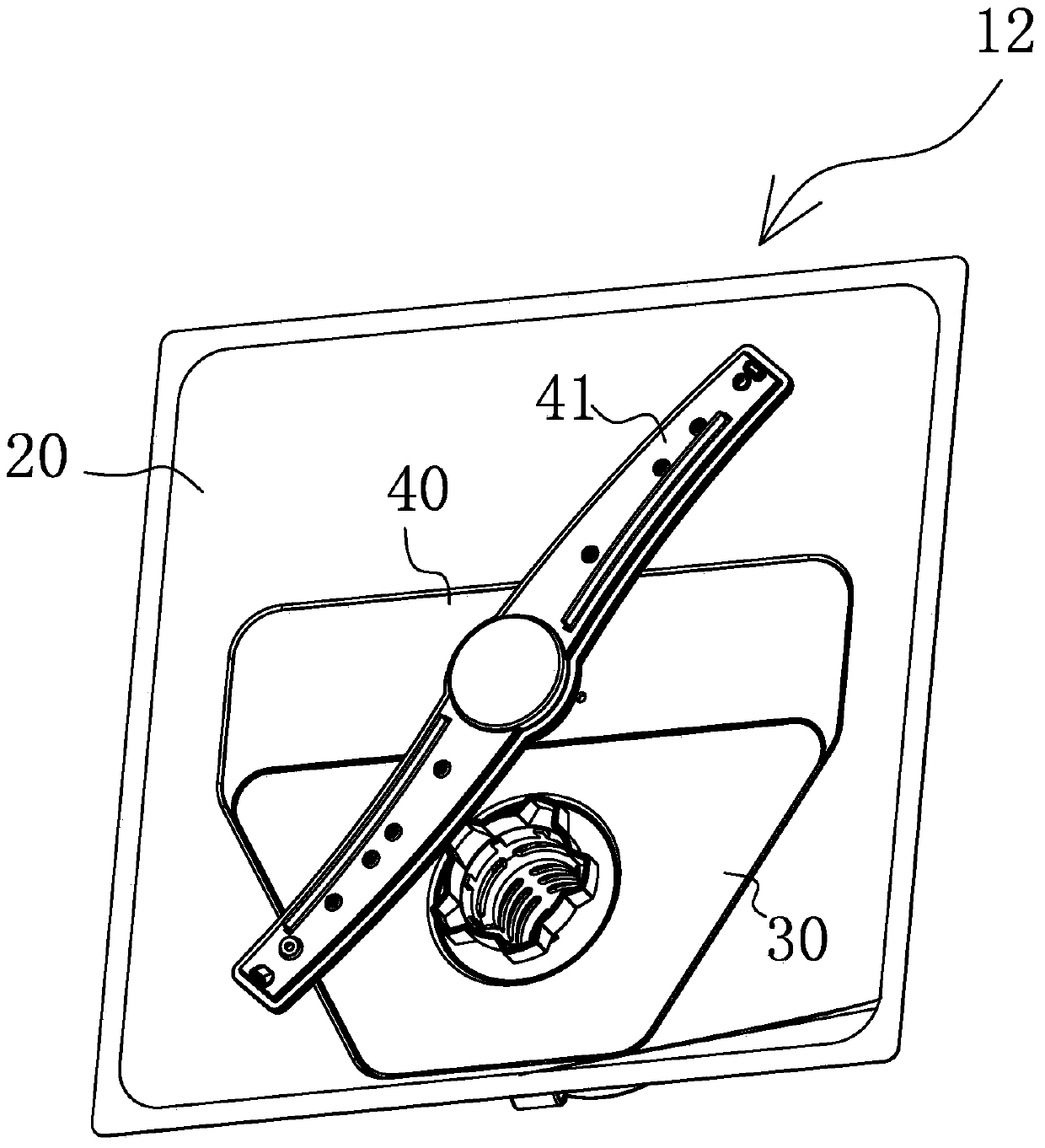 A large-capacity sink-type cleaning device