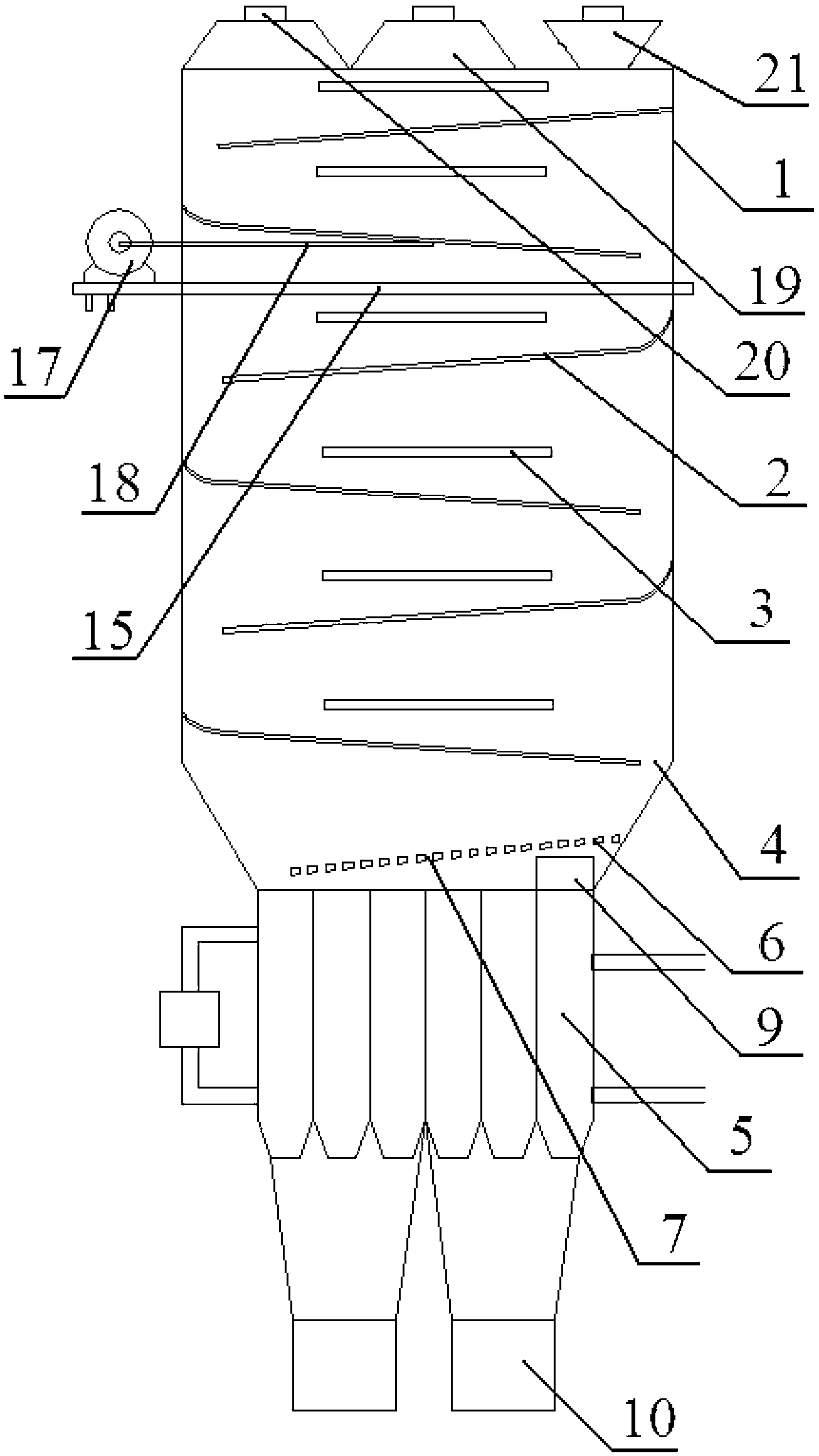 Carbon substance pyrolysis method and carbon substance vibration pyrolysis tower