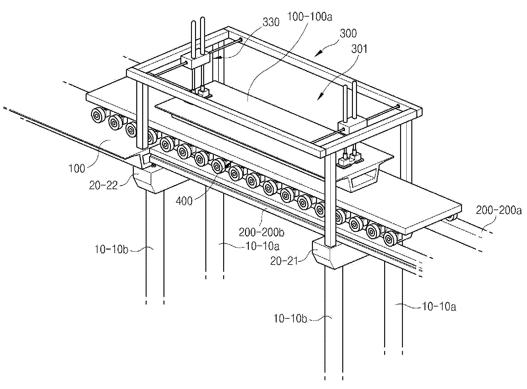 Construction method for girder in bridge, crane for pulling up girder, vehicle for carring girder, and girder used for the same