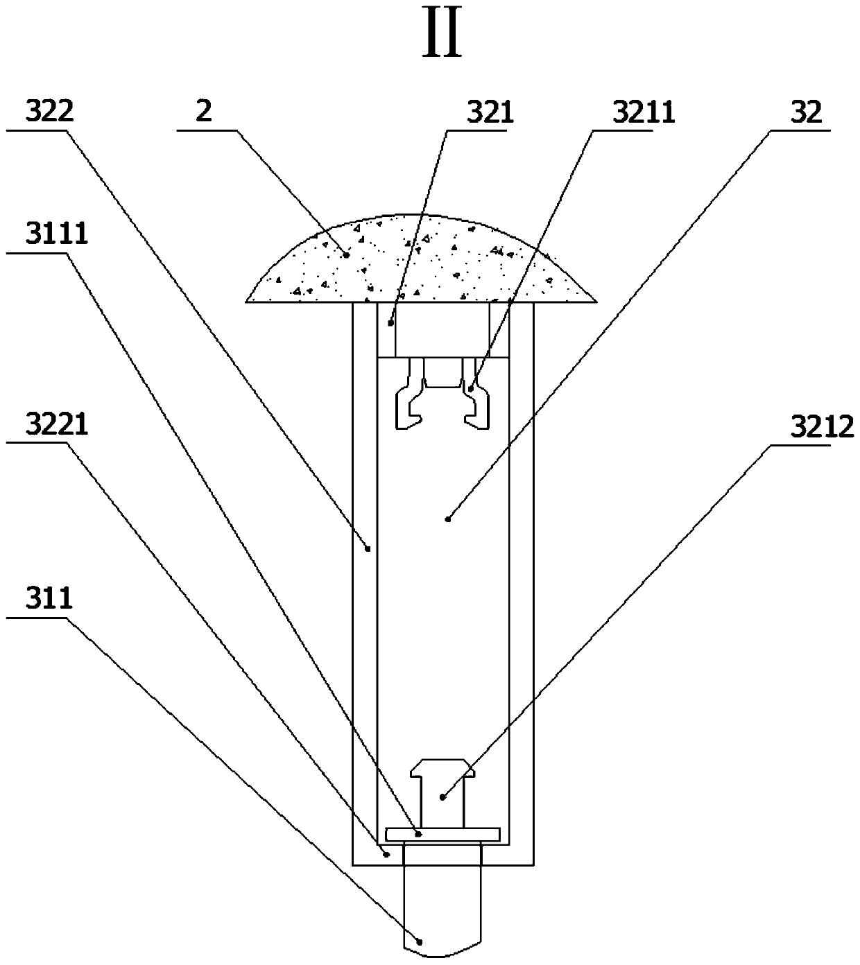 Mounting structure used for ceiling screen and mounting method thereof