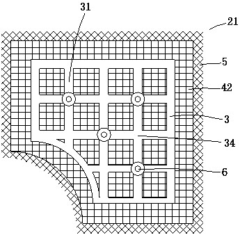 Modularized marine foundation scour protection device and mounting method thereof