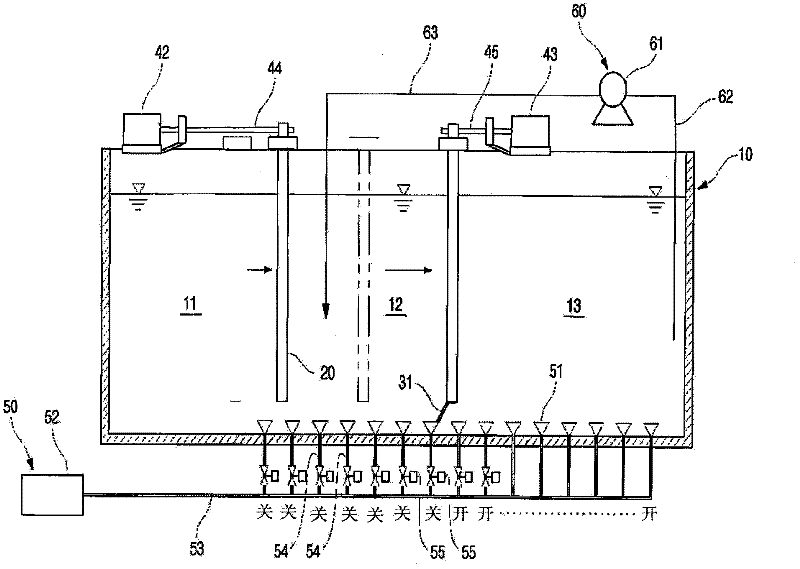 Variable advanced sewage treatment apparatus