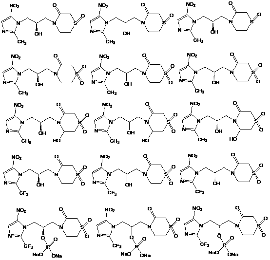 Novel nitroimidazole drug as well as preparation method and application of novel nitroimidazole drug