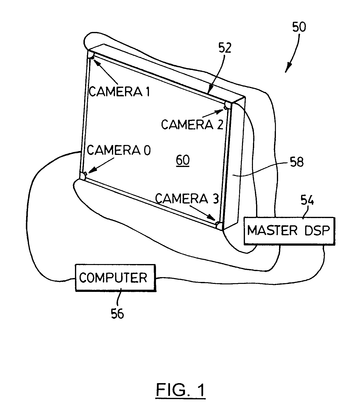Illuminated bezel and touch system incorporating the same