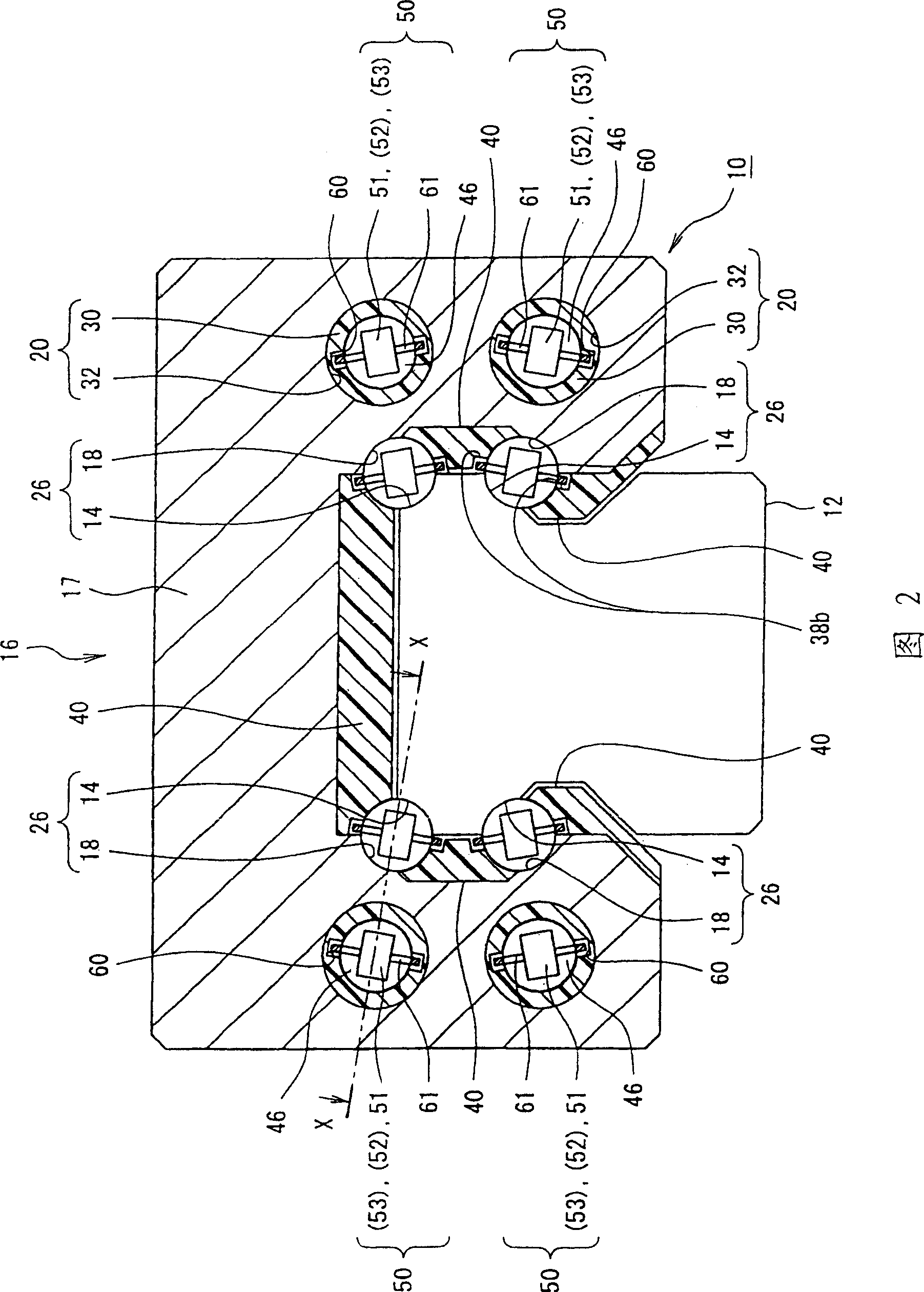 Rolling element accommodating belt for linear guide apparatus and linear guide apparatus