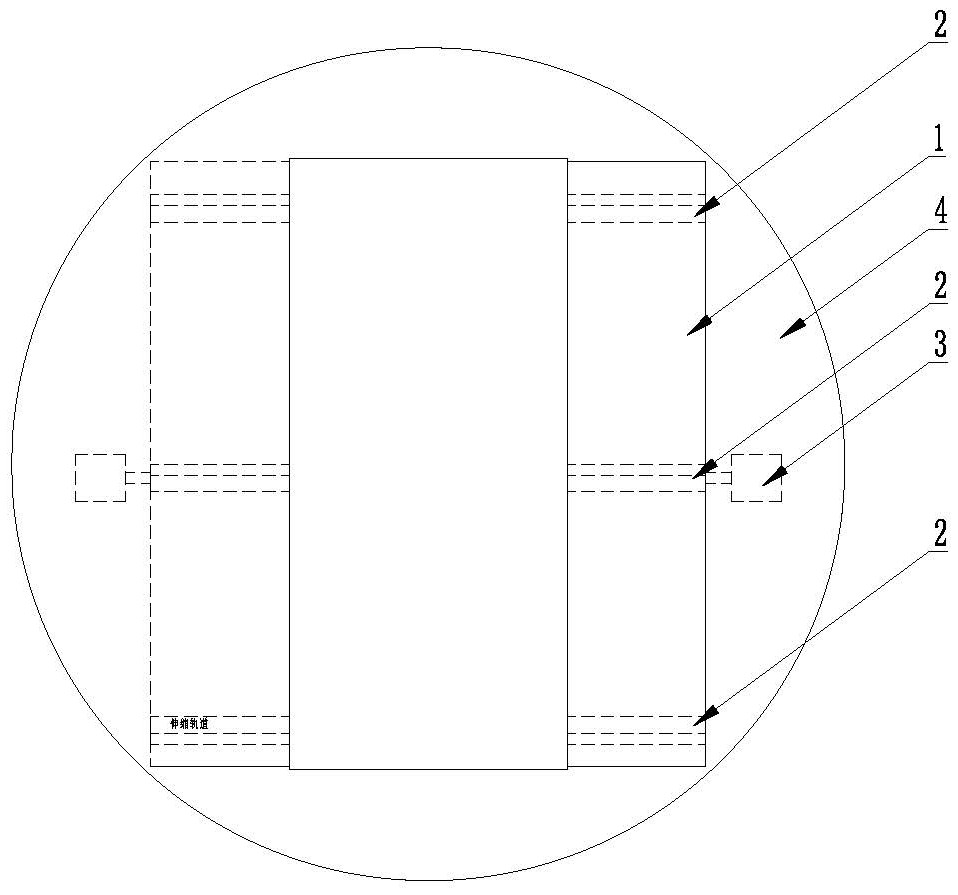 Safety filling-in mechanism of open caisson type intelligent parking equipment