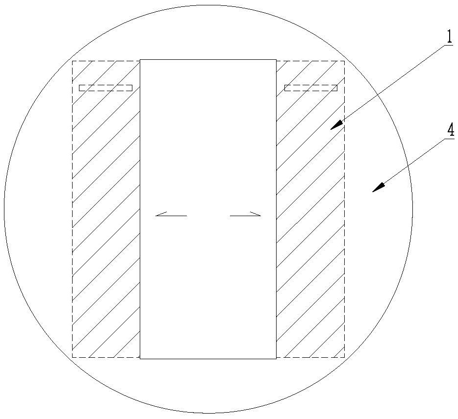 Safety filling-in mechanism of open caisson type intelligent parking equipment