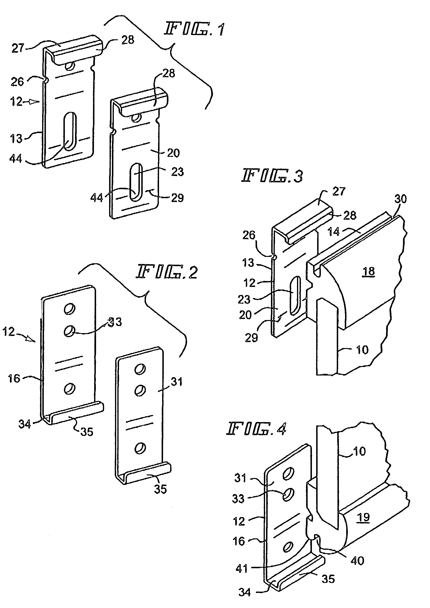 Devices and method for hanging a display board
