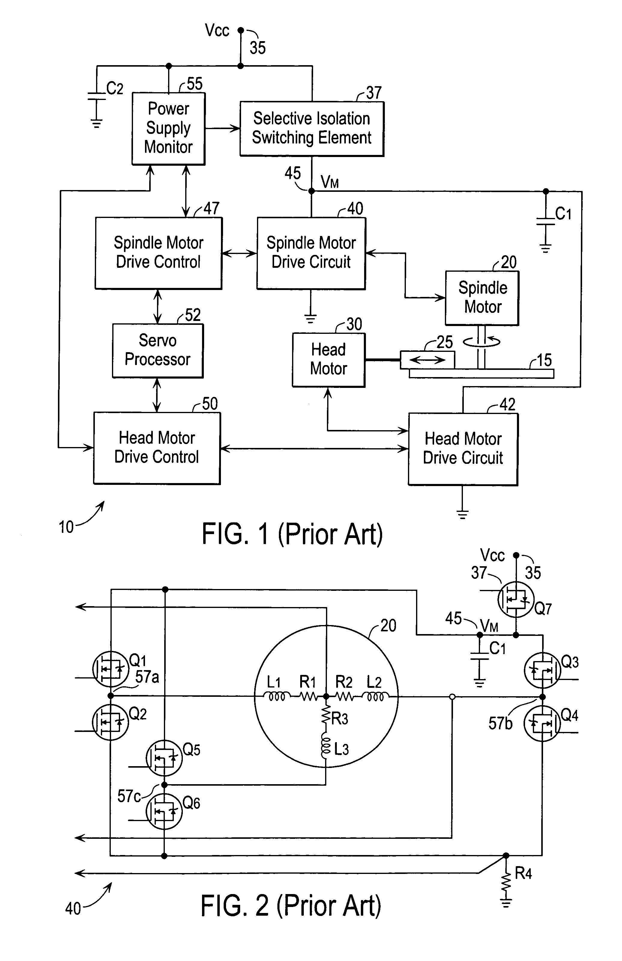 Motor drive circuitry with regenerative braking for disk drive