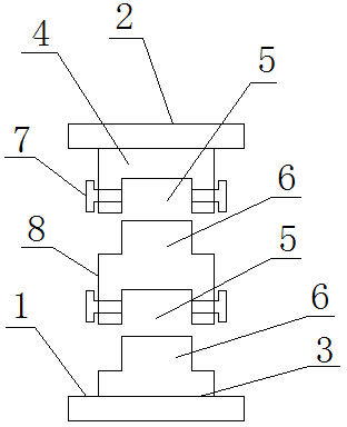 Overlaying type supporting rod