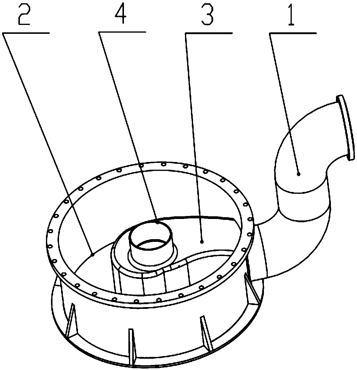 High-efficiency energy-saving self-suction centrifugal pump