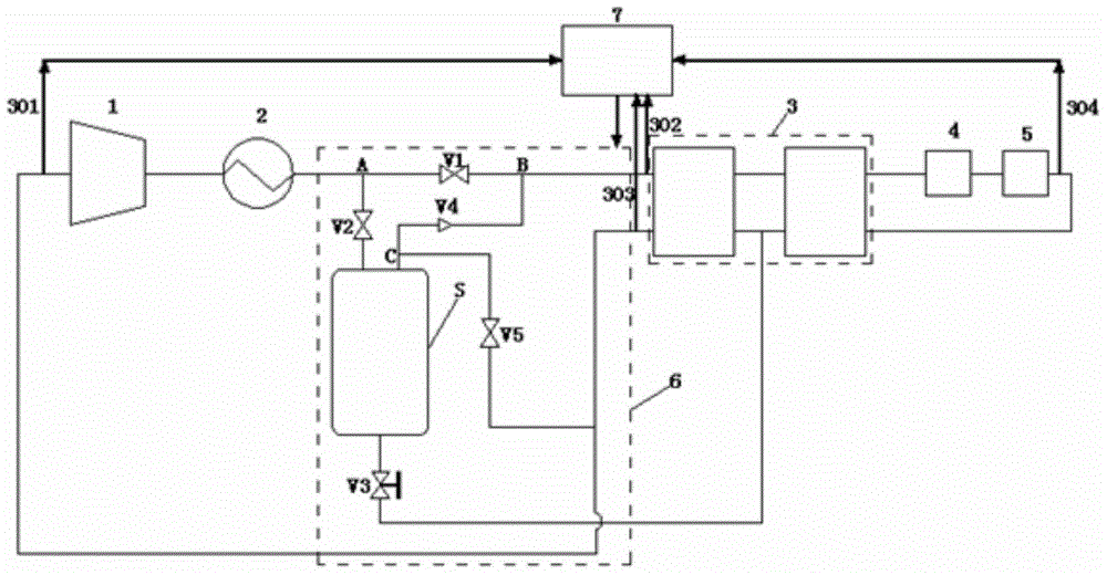 Working condition concentration control system of mixed working medium throttling refrigerating machine and working condition concentration control method