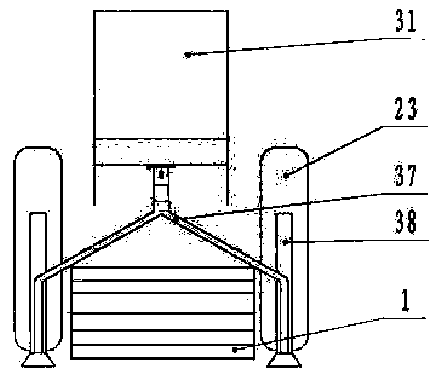 Two-row soil loosening, fertilizer applying, ridging and pressing all-in-one machine