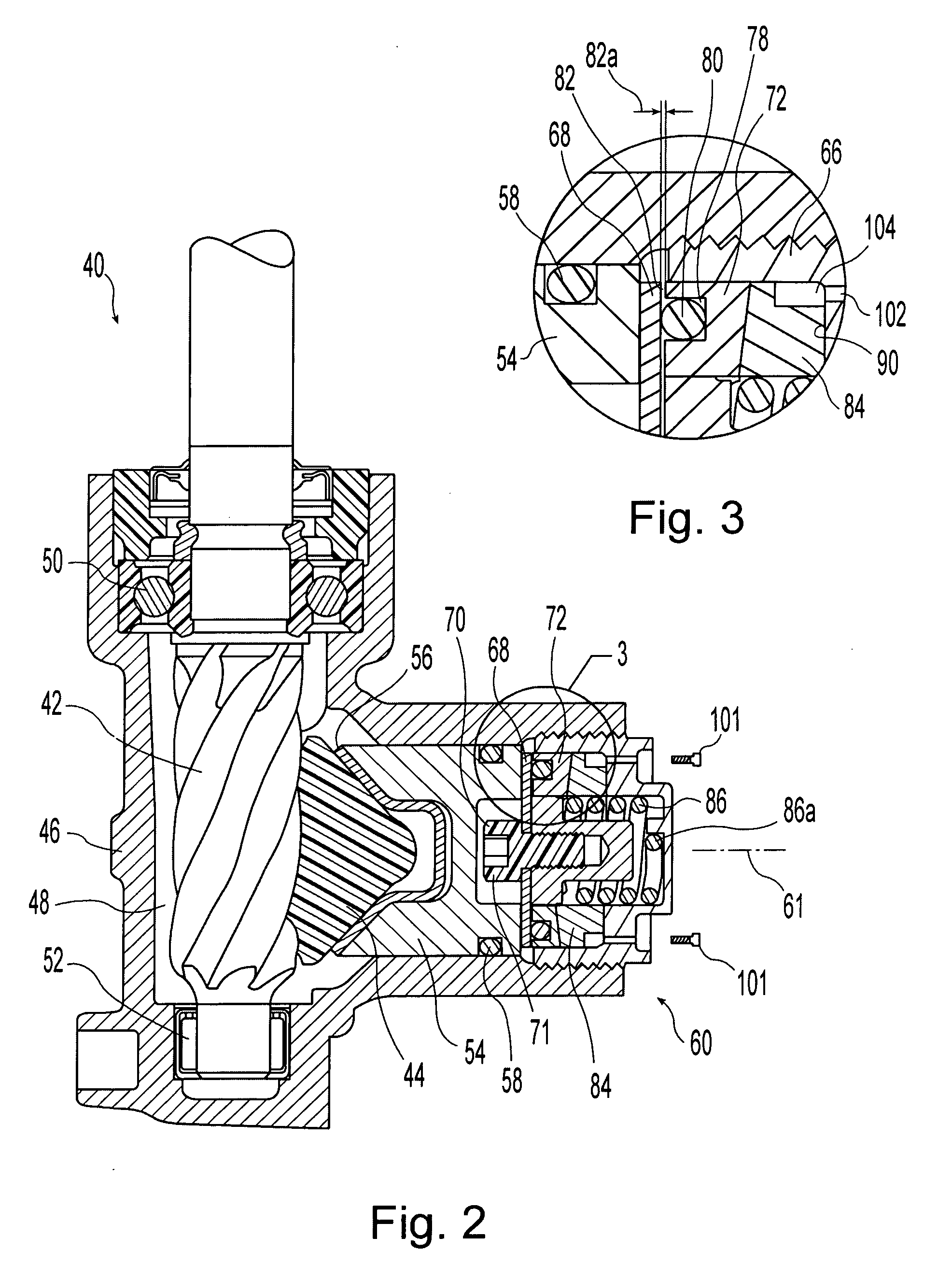 Rack and pinion steering gear with self-adjusting rack bearing