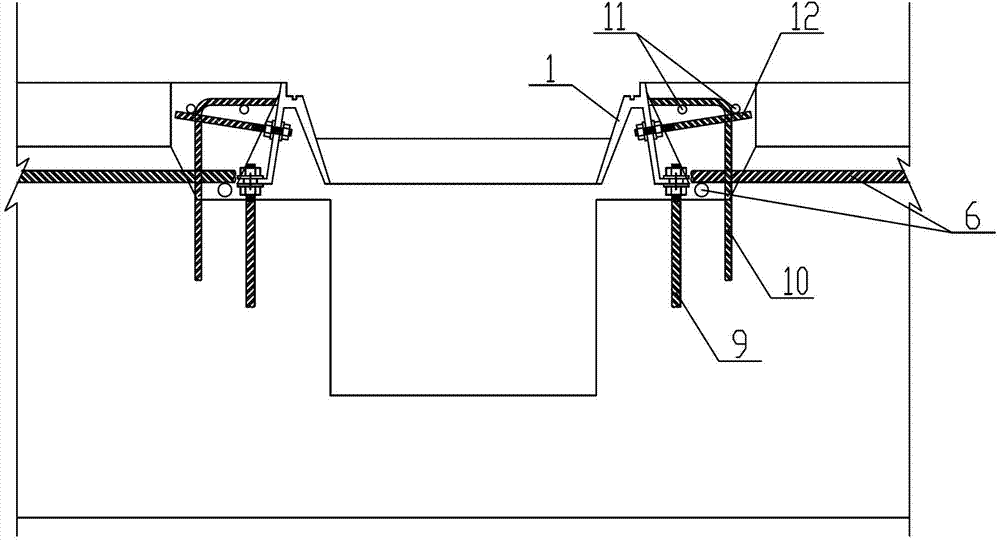 Transverse groove walling crib provided with fixed structure and construction method thereof