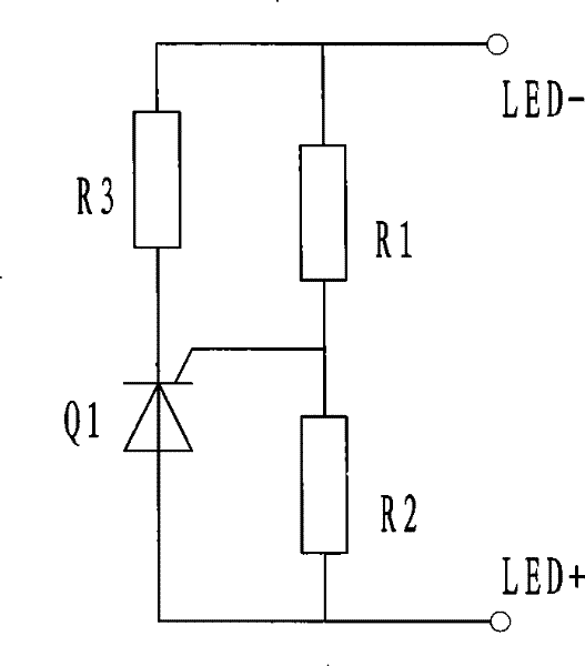 Tandem LED driven intelligence control system possessing output protecting function