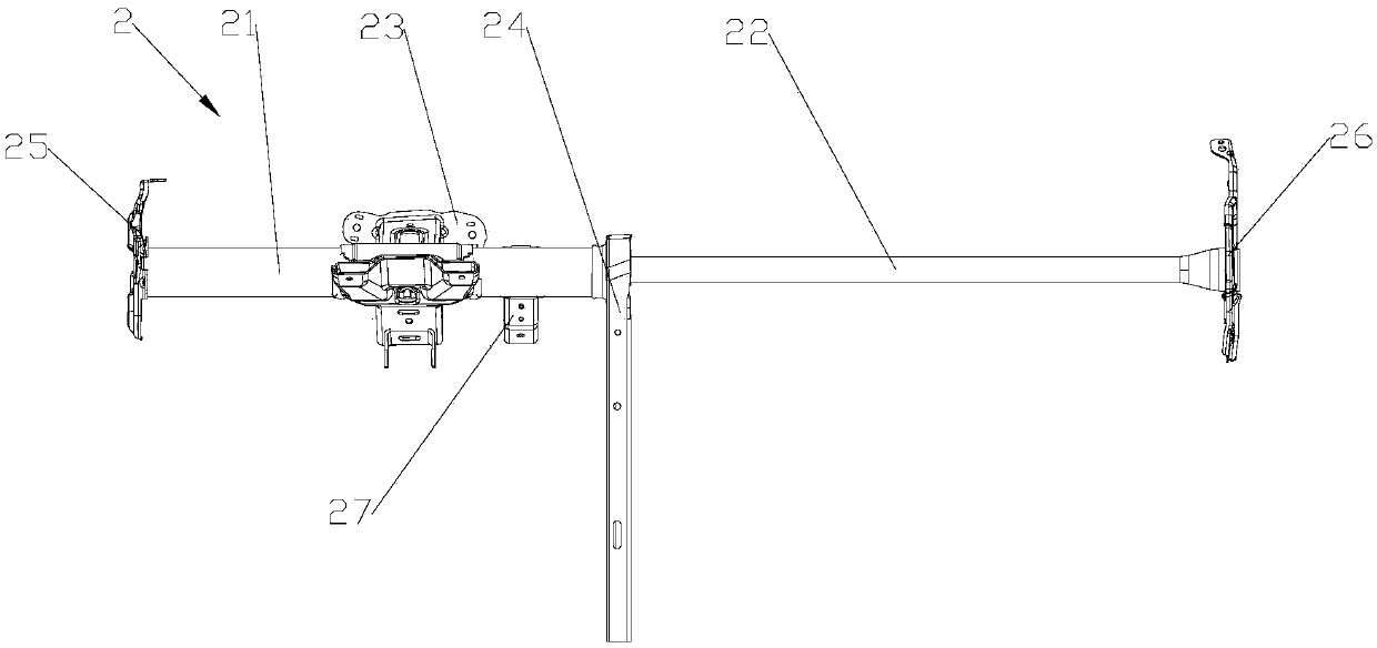 Beam structure and cross car beam assembly