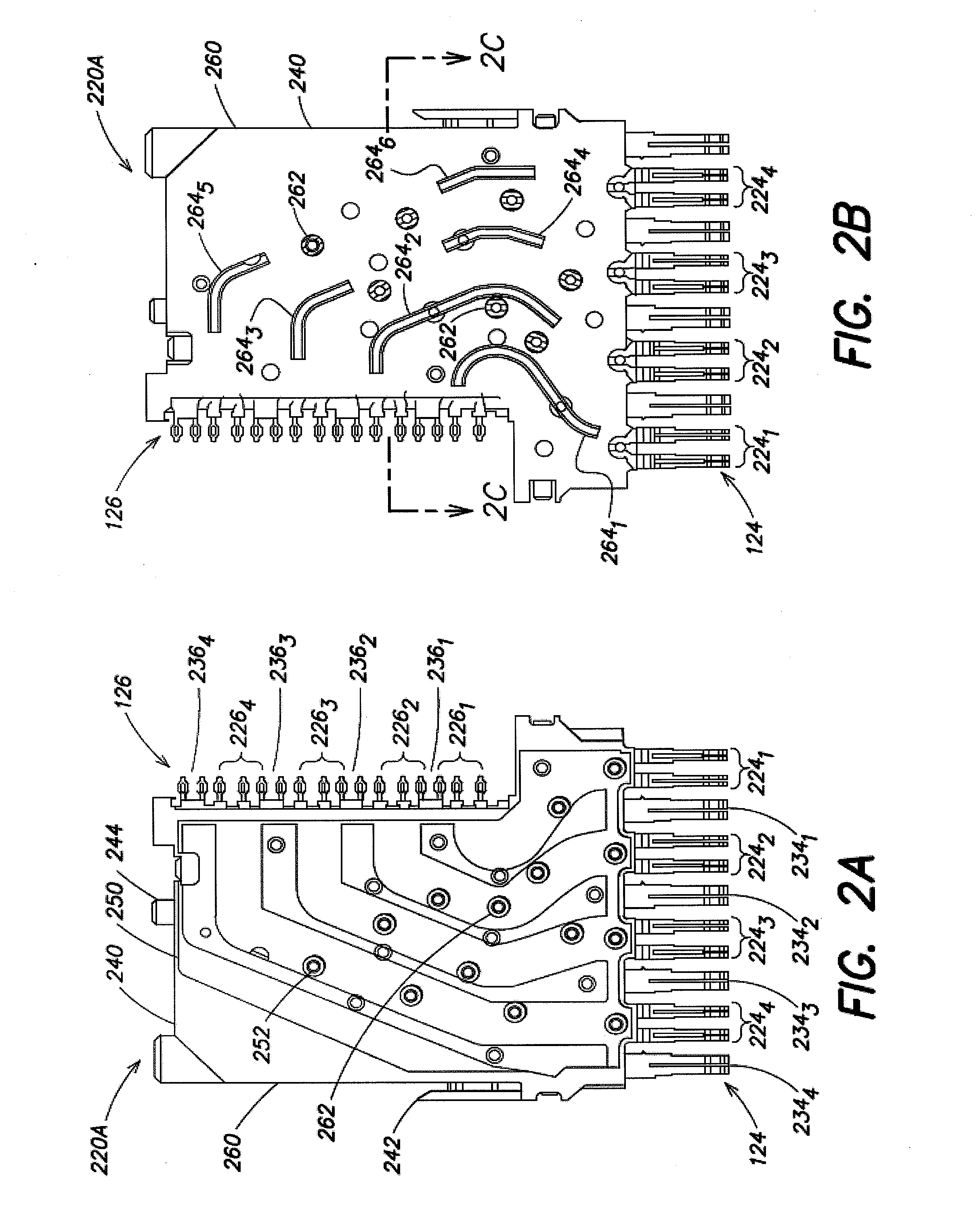 Differential electrical connector with improved skew control