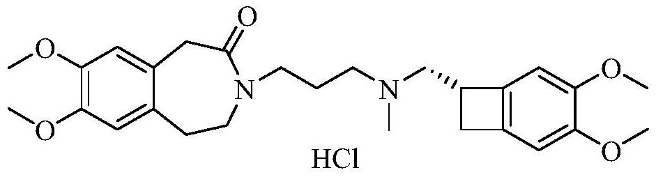 Detection method and application of enantiomers in ivabradine hydrochloride intermediate