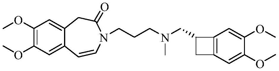 Detection method and application of enantiomers in ivabradine hydrochloride intermediate