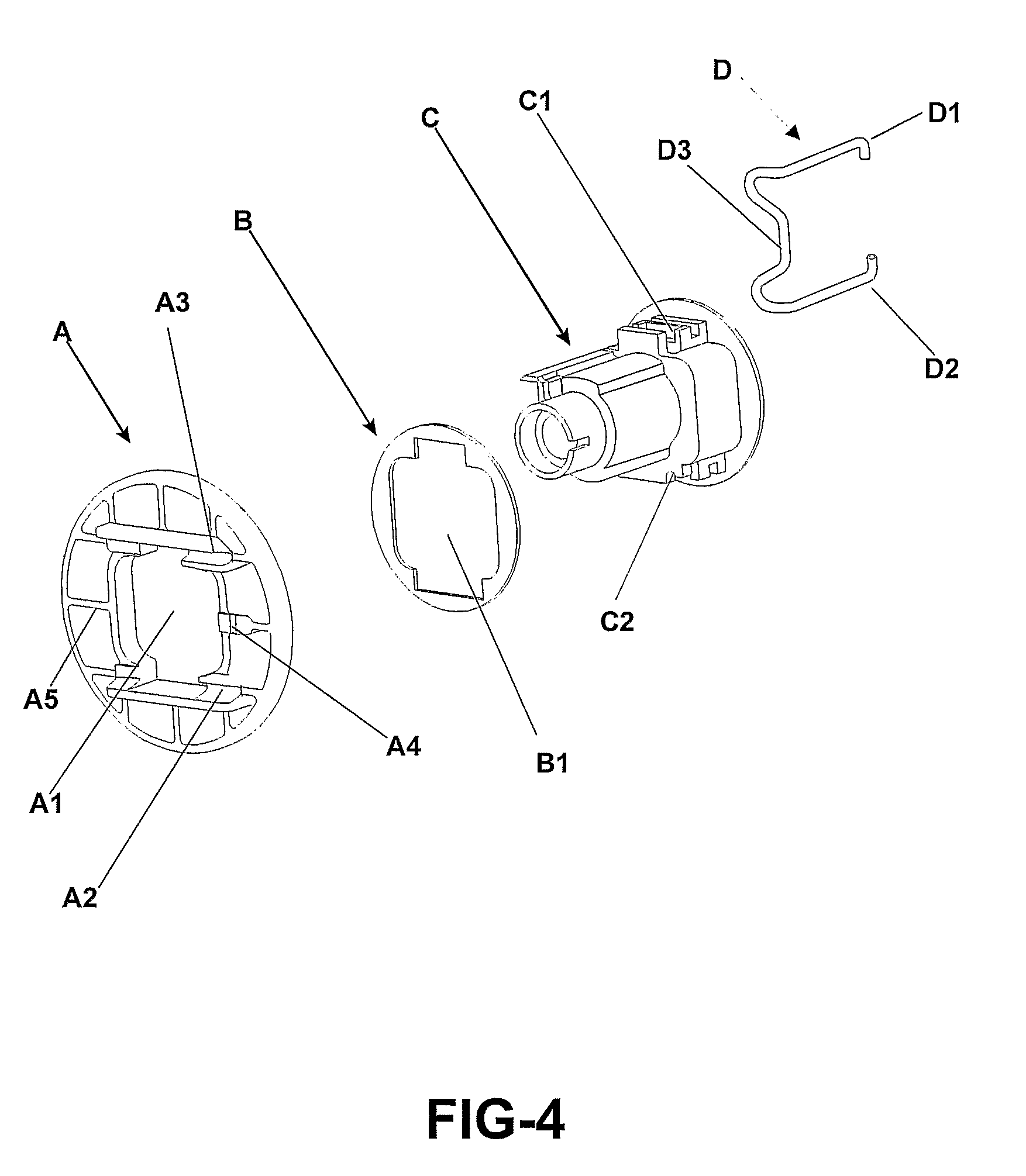 Constructive improvement to an anti-theft lock device applied to automobile trunks