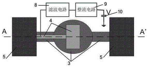 Fixed-beam vibration electromagnetic self-powered microsensor in the radio frequency transceiver component of the Internet of Things