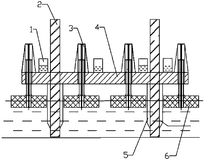 Platform device capable of being used for large-scale wave power generation