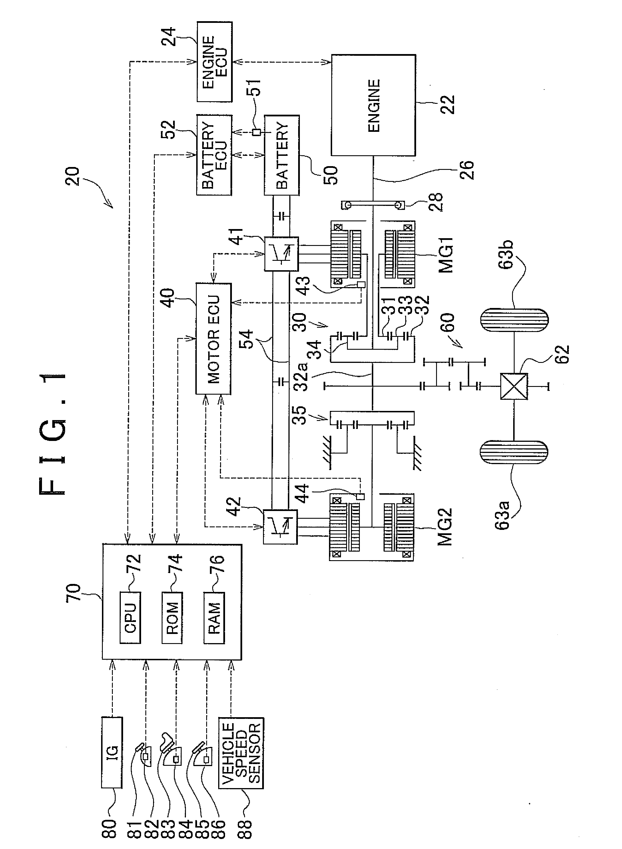 Power output apparatus, control method thereof, and vehicle