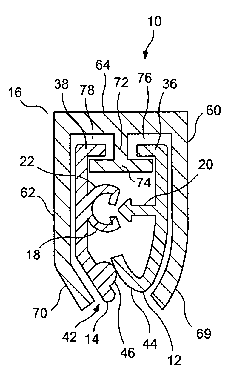 Leakproof slider zipper