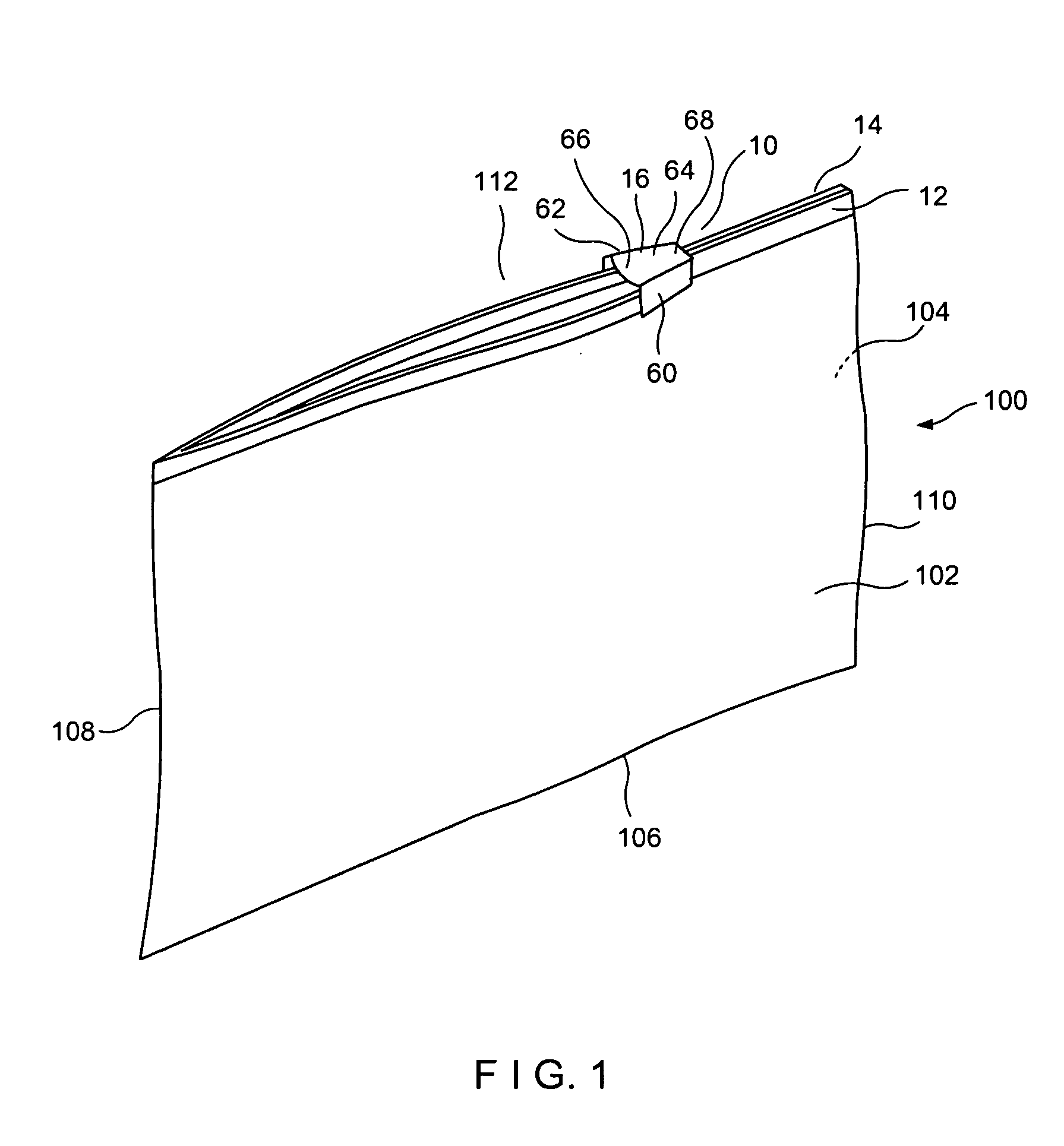 Leakproof slider zipper