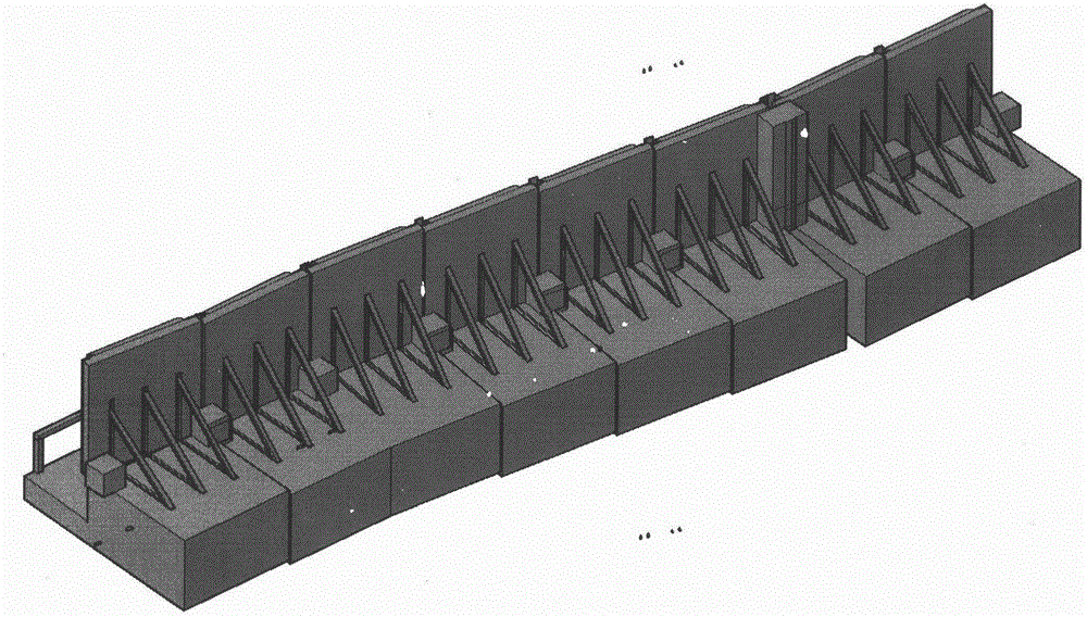 Self-turning and self-supporting plate type automatic river embankment using flood to control flood