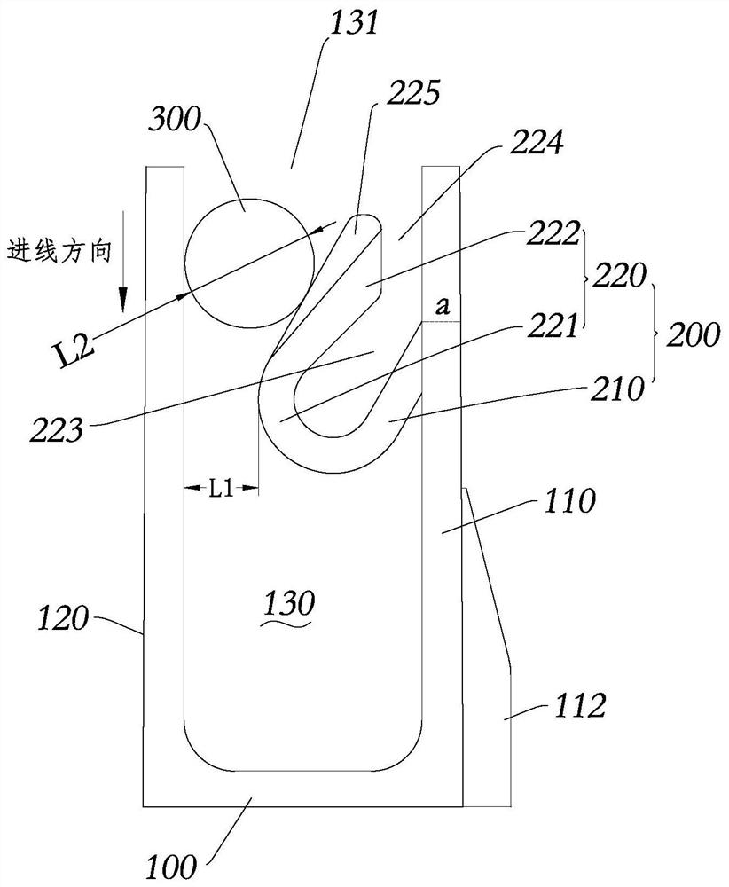 Wire fixing clamp and clothes processing equipment