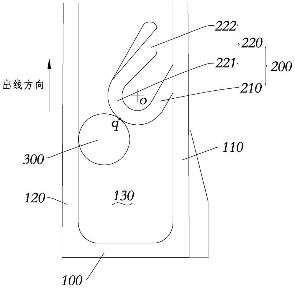 Wire fixing clamp and clothes processing equipment