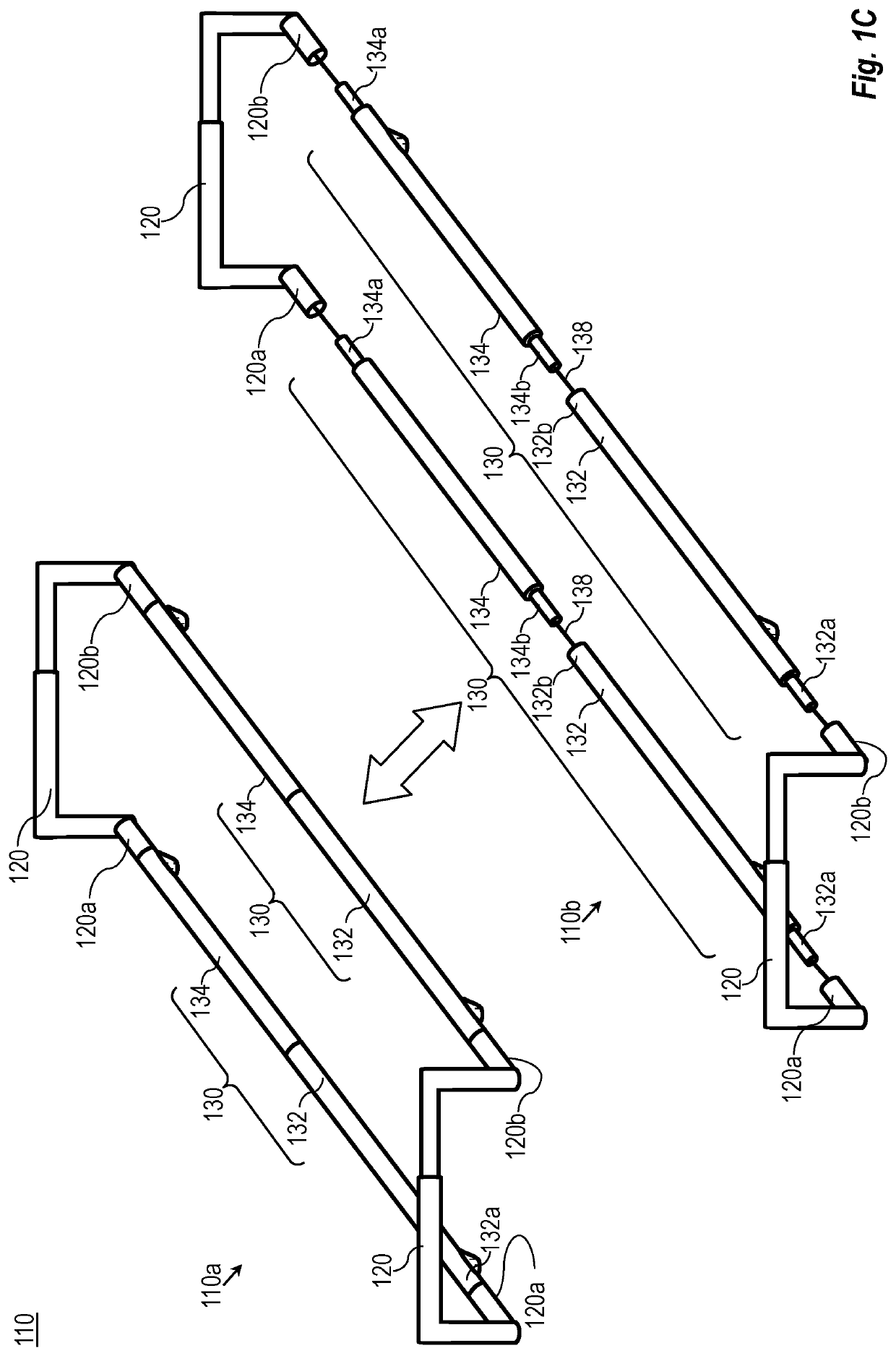 Foldable stretcher and method of using same