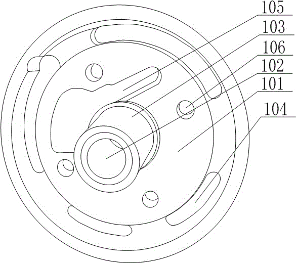 Multistation processing tool for strong-suction-type eccentric upper sealing head flange