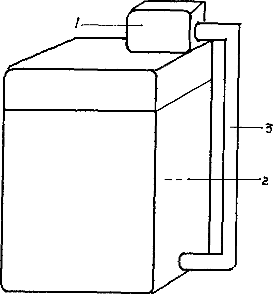 Method of washing fabric using machine and air type washing machine