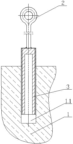 Lifting method and lifting fastener for electrode with major diameter