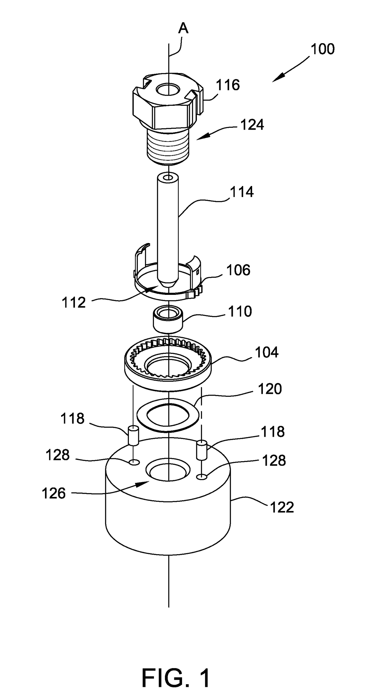 Locking mechanisms with substrate-fixed washers