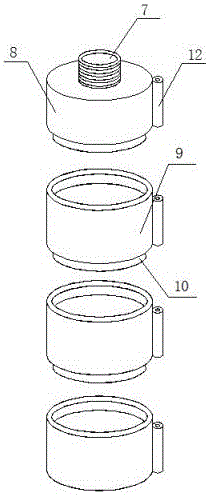 Water purifying cylinder equipped with detachable water purifying core and having ultraviolet disinfection function