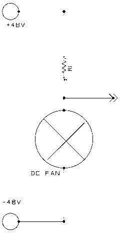 Direct-current fan failure alarm circuit