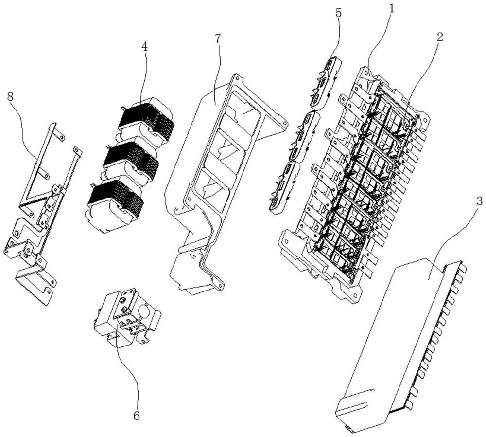 An integrated packaging structure for dual motor controllers