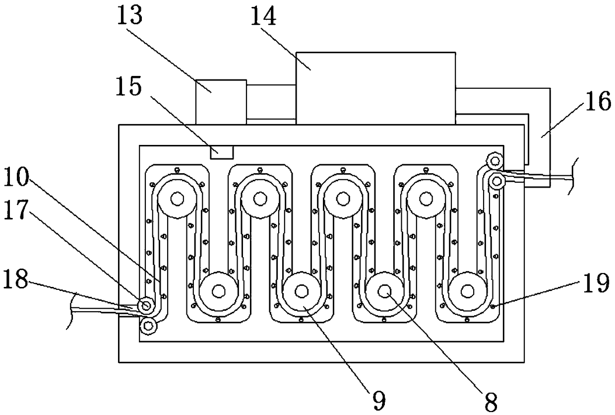 Drying device for fabric production