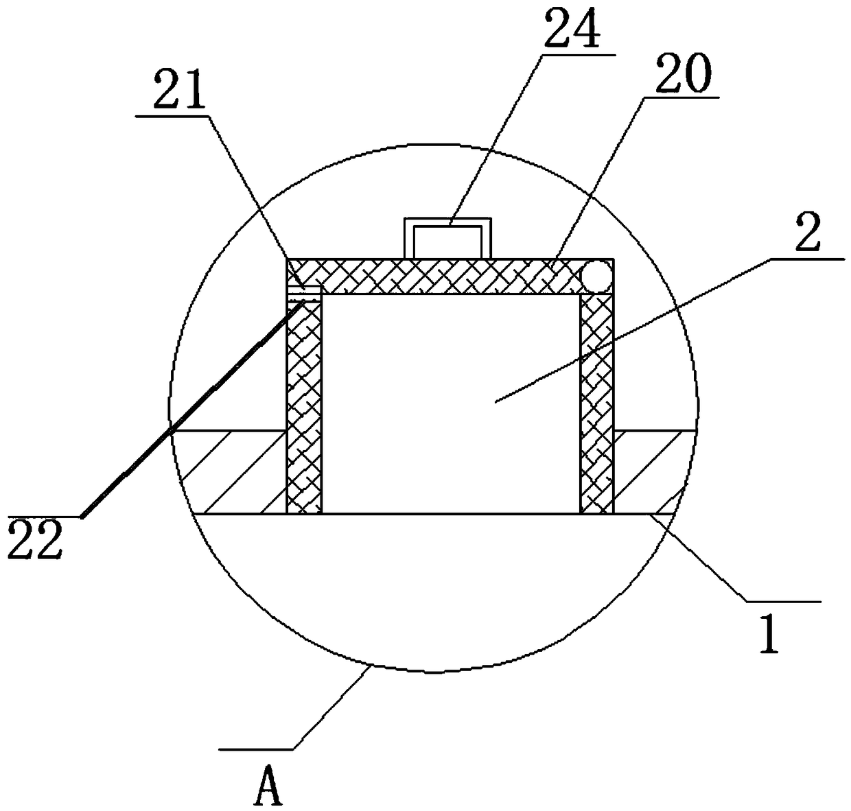 Material heating device with high efficiency mixing function