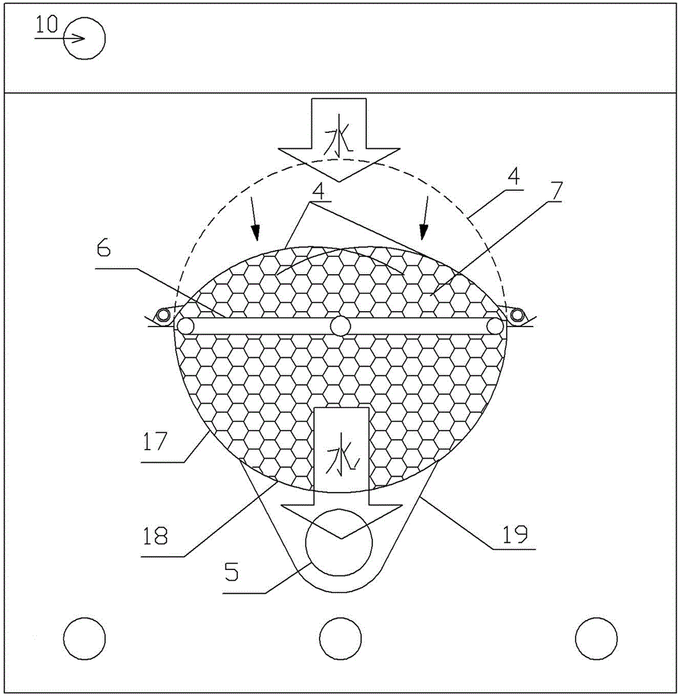 Filter with adjustable inner space for filter pool
