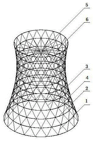 Steel-structure hyperbolic air cooling tower