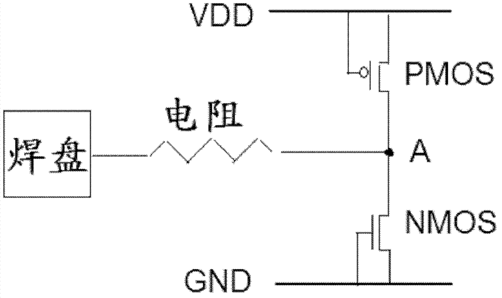 Elastic-static discharge (ESD) protective circuit structure improving total harmonic distortion (THD) of high-speed analog-to-digital converter