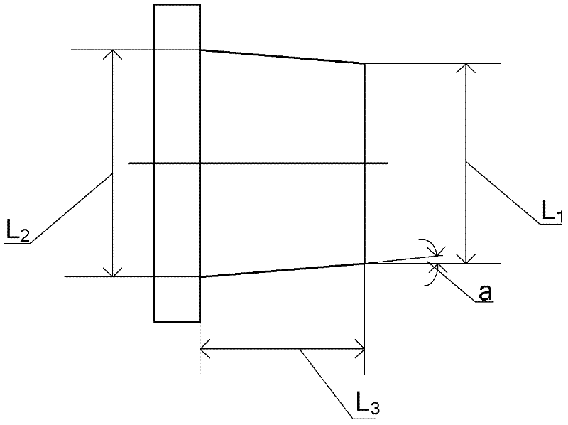 Method for measuring precision cone